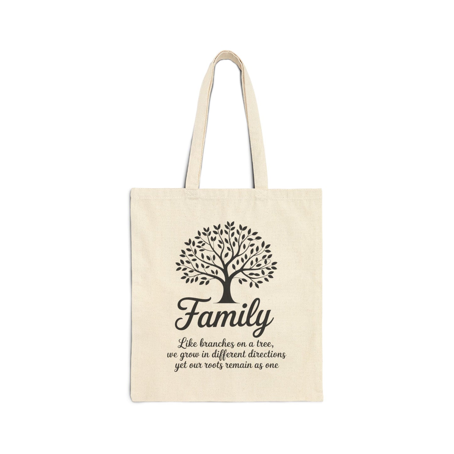 Family Tree Quote Tote Bag