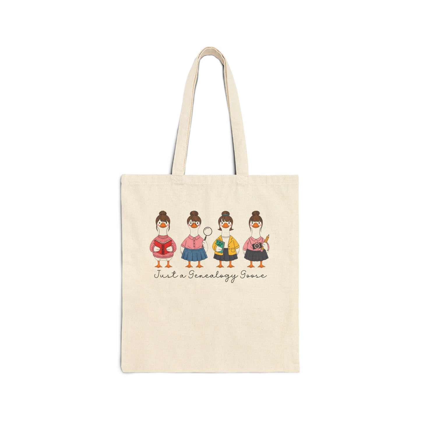 Just a Genealogy Goose Tote Bag