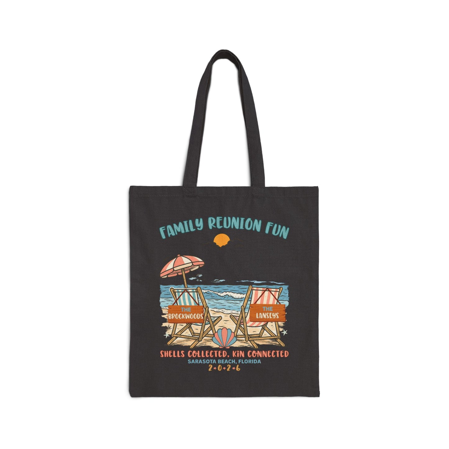 Personalized Family Reunion Beach Tote Bag