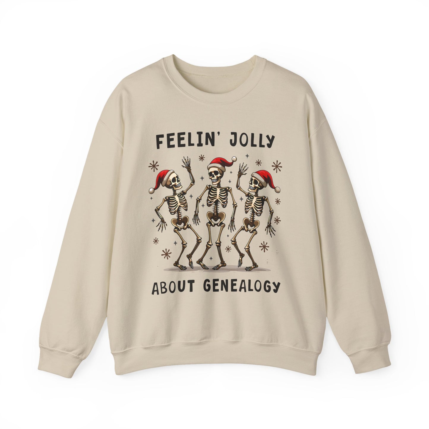 Feelinā Jolly About Genealogy Christmas Sweatshirt