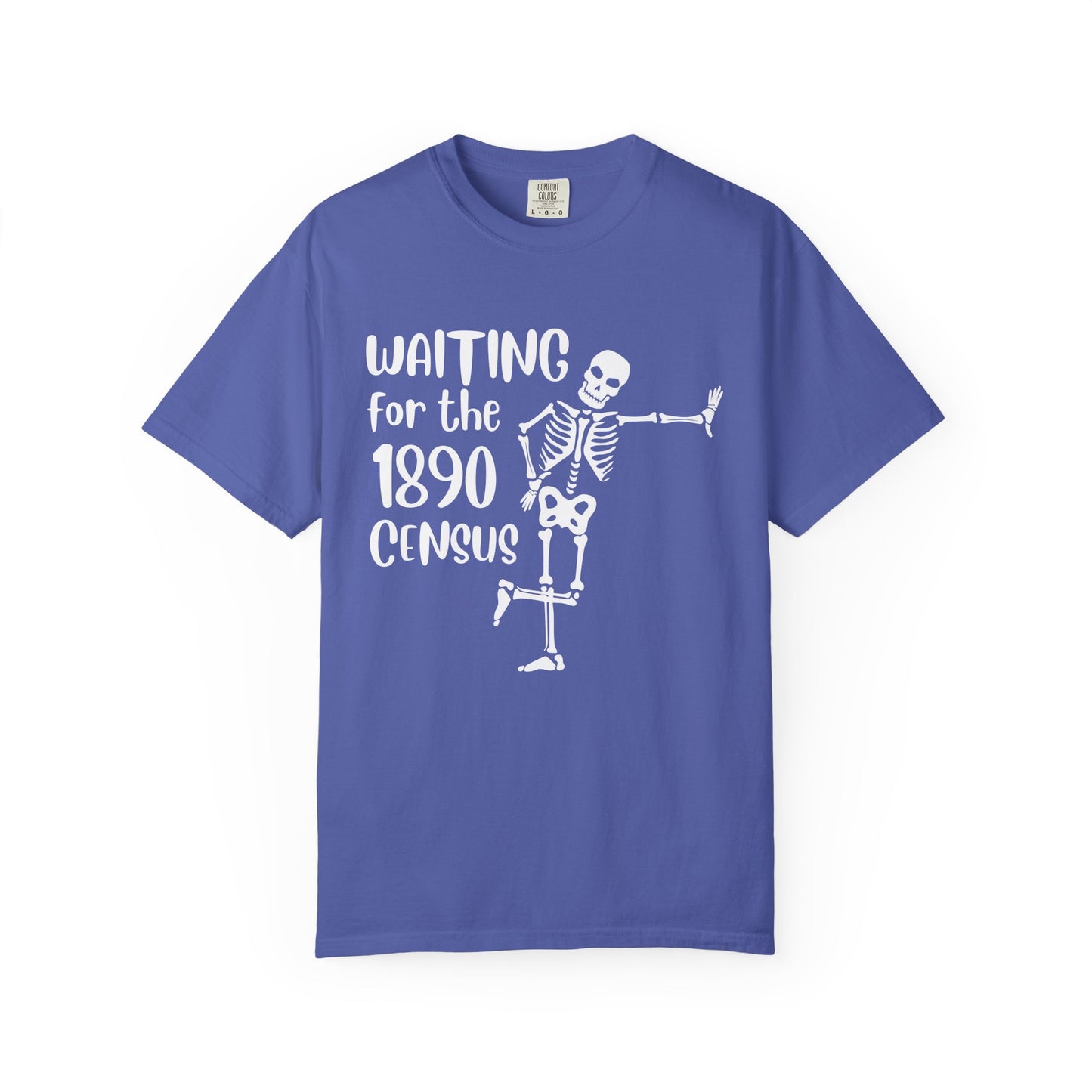 Waiting for the 1890 Census Skeleton Genealogy Shirt