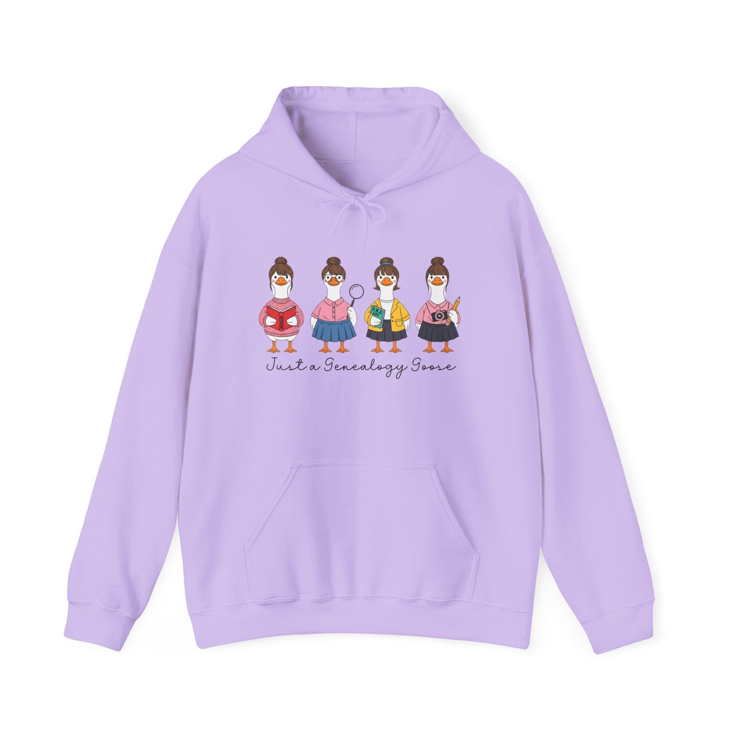 Just a Genealogy Goose Hoodie