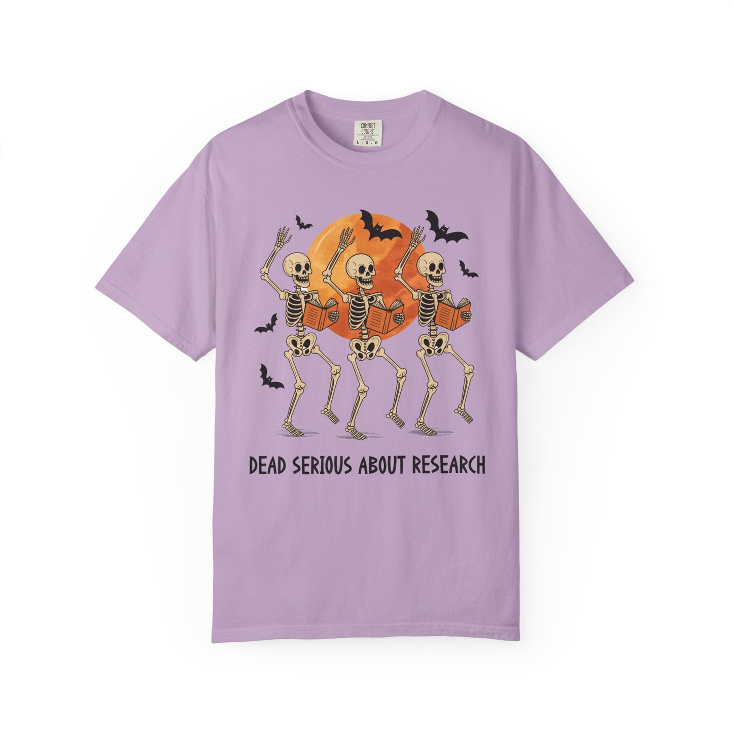 Dead Serious about Research Skeleton Halloween T-Shirt