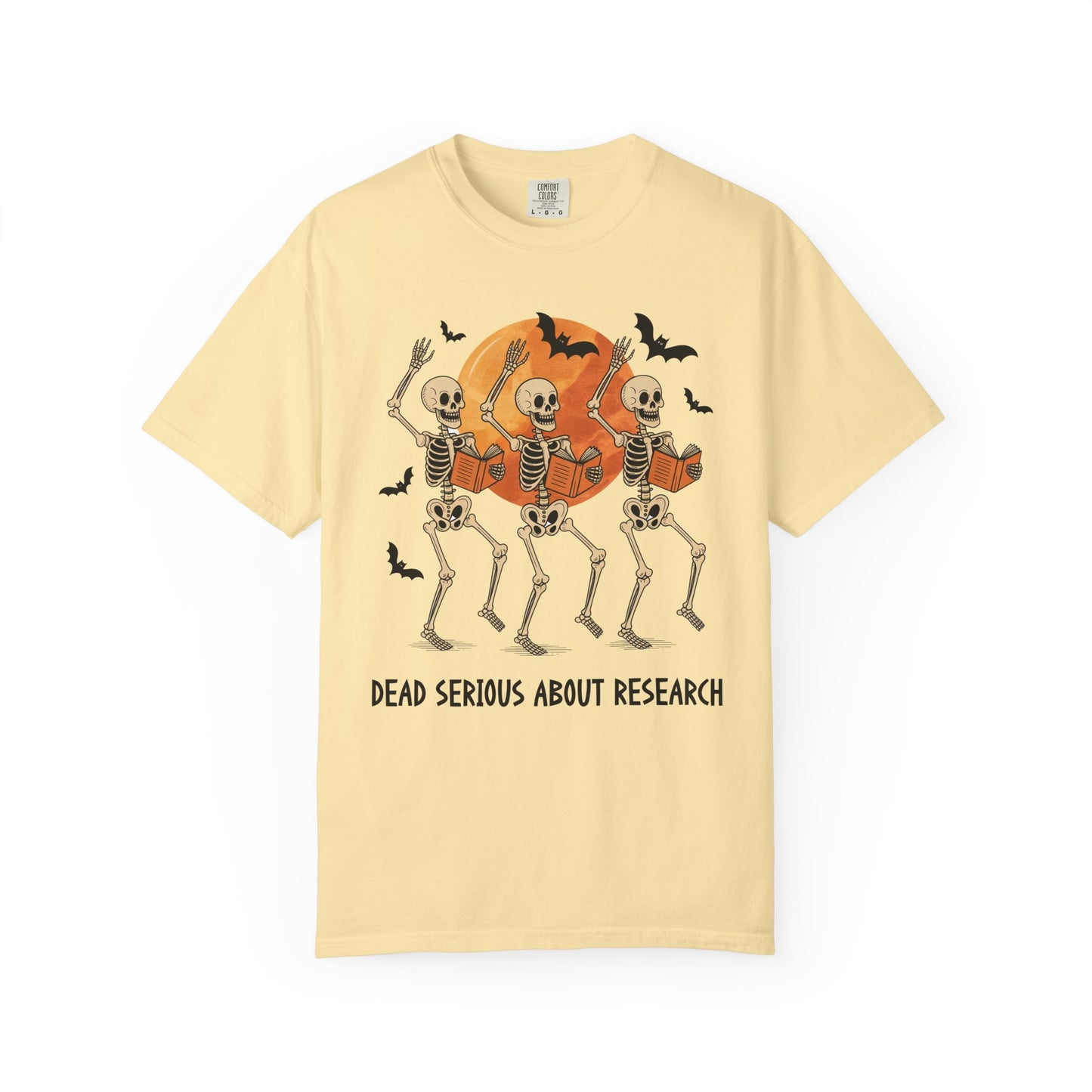 Dead Serious about Research Skeleton Halloween T-Shirt
