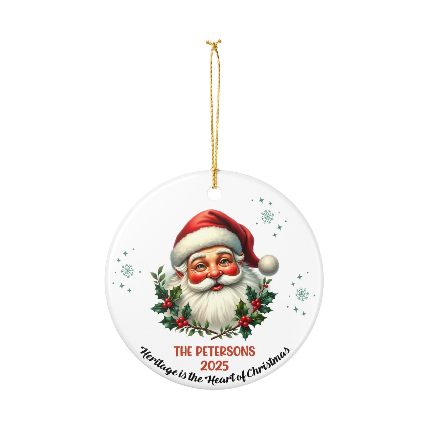 Personalized Santa Christmas Ornament