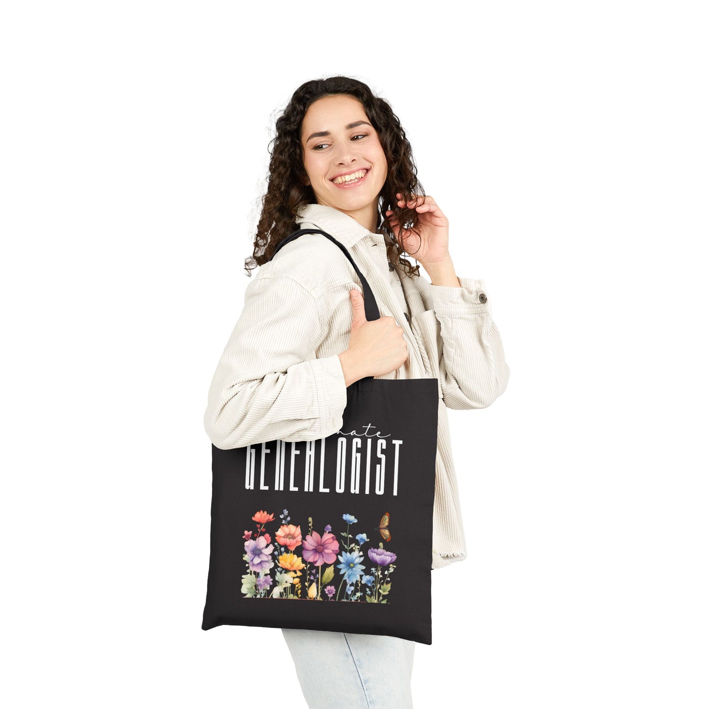 Passionate Genealogist Wildflower Tote Bag
