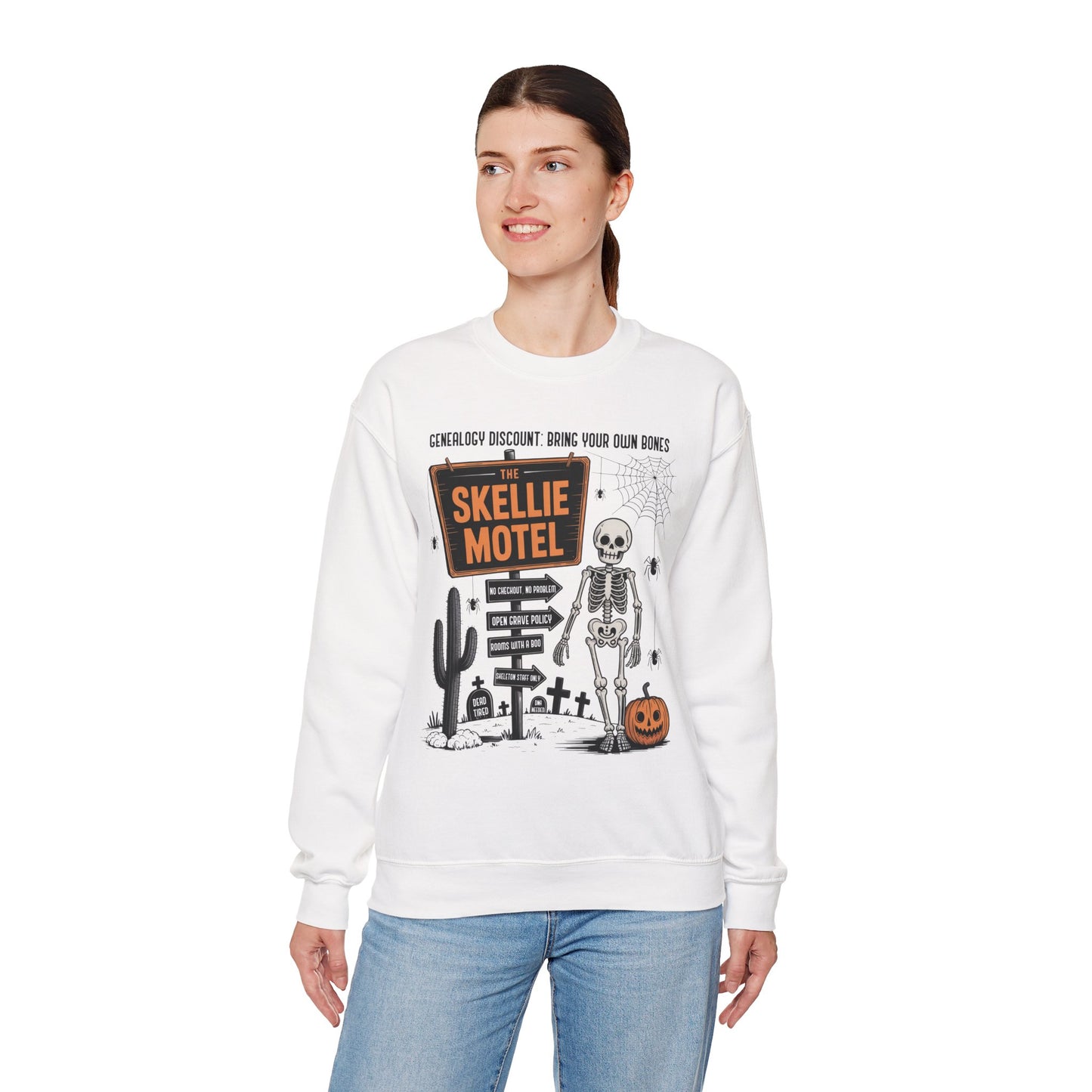 Skellie Motel Halloween Sweatshirt