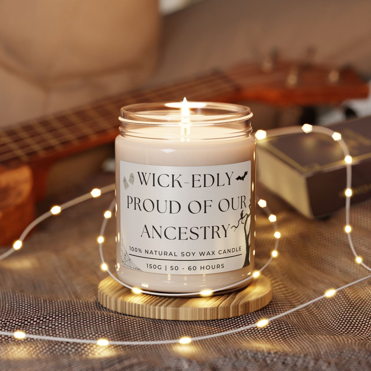 Wickedly Proud of our Ancestry Halloween Candle