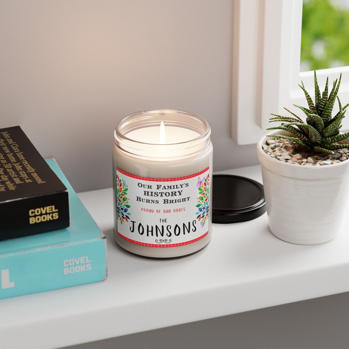 Personalized Family Name Scented Candle