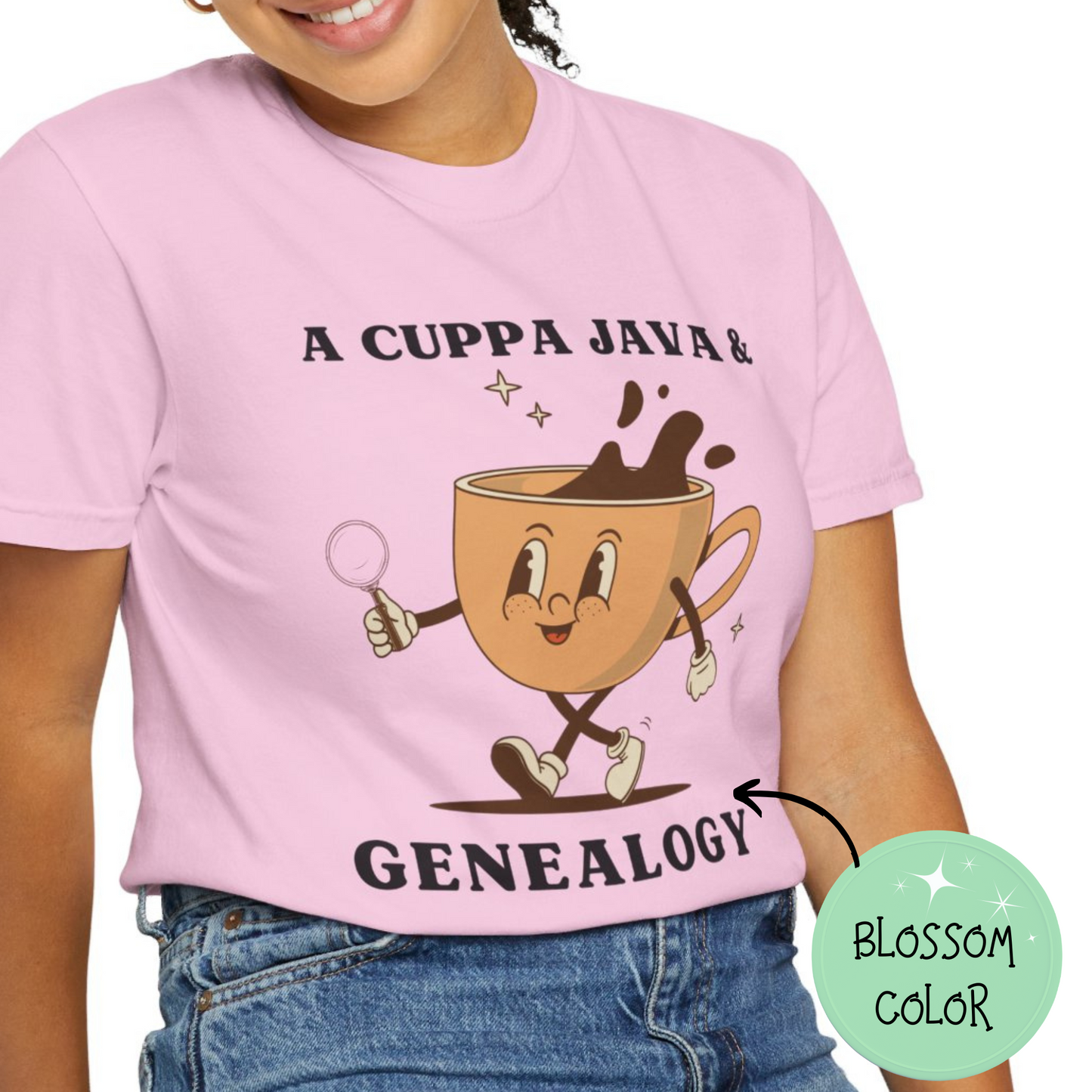 A Cuppa Java Genealogy Short Sleeve T-shirt