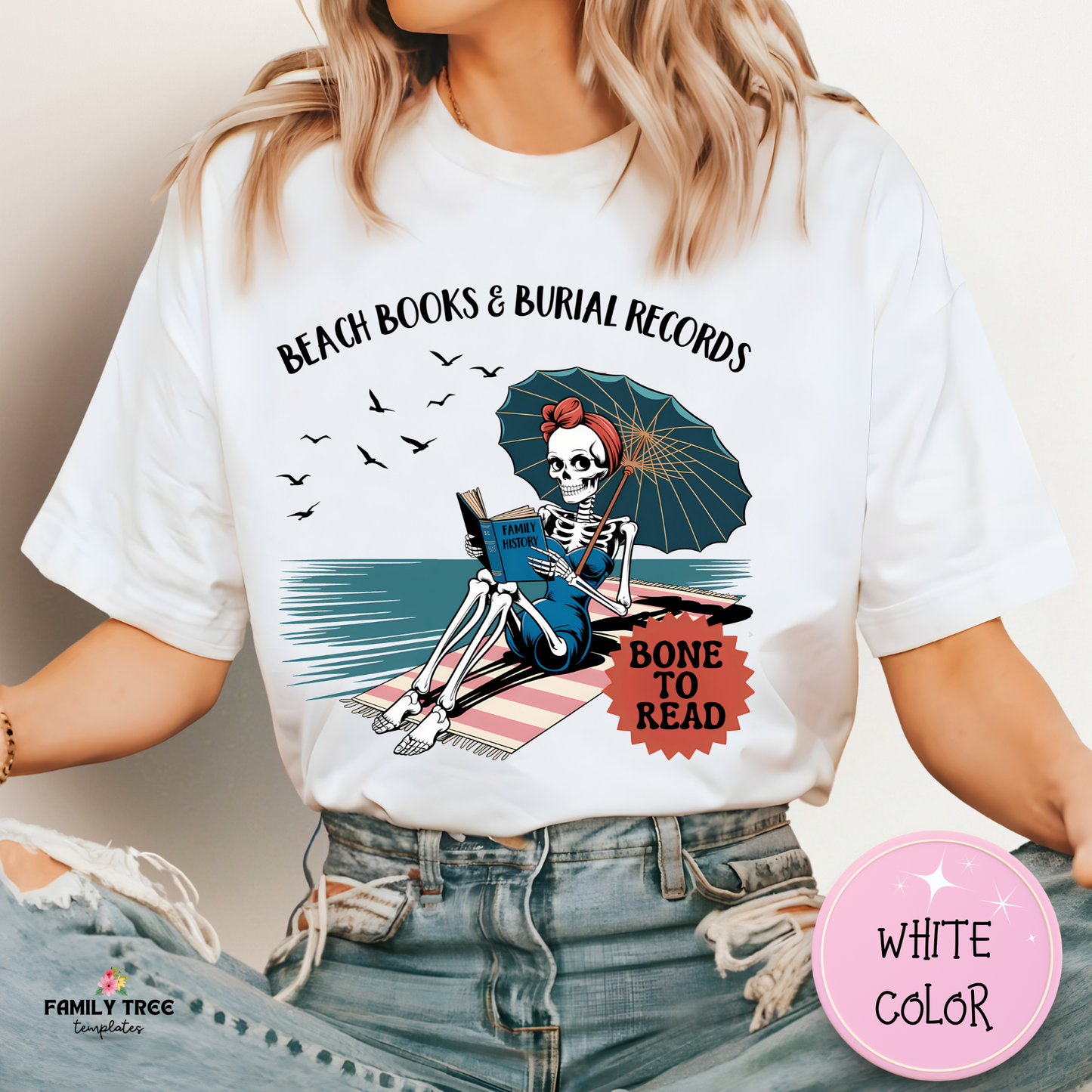 Beach Books & Burial Records T-Shirt