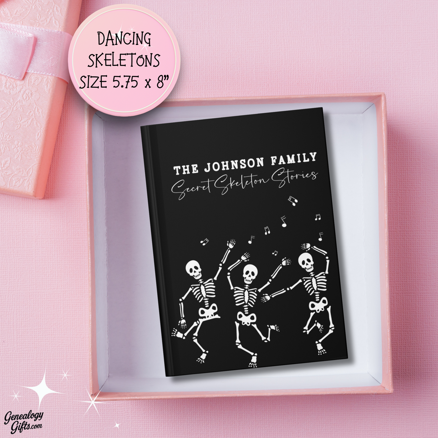 Dancing Skeletons Hardcover Journal