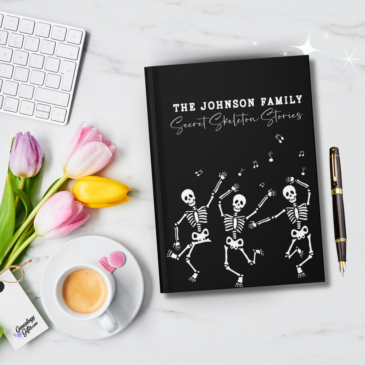 Dancing Skeletons Hardcover Journal
