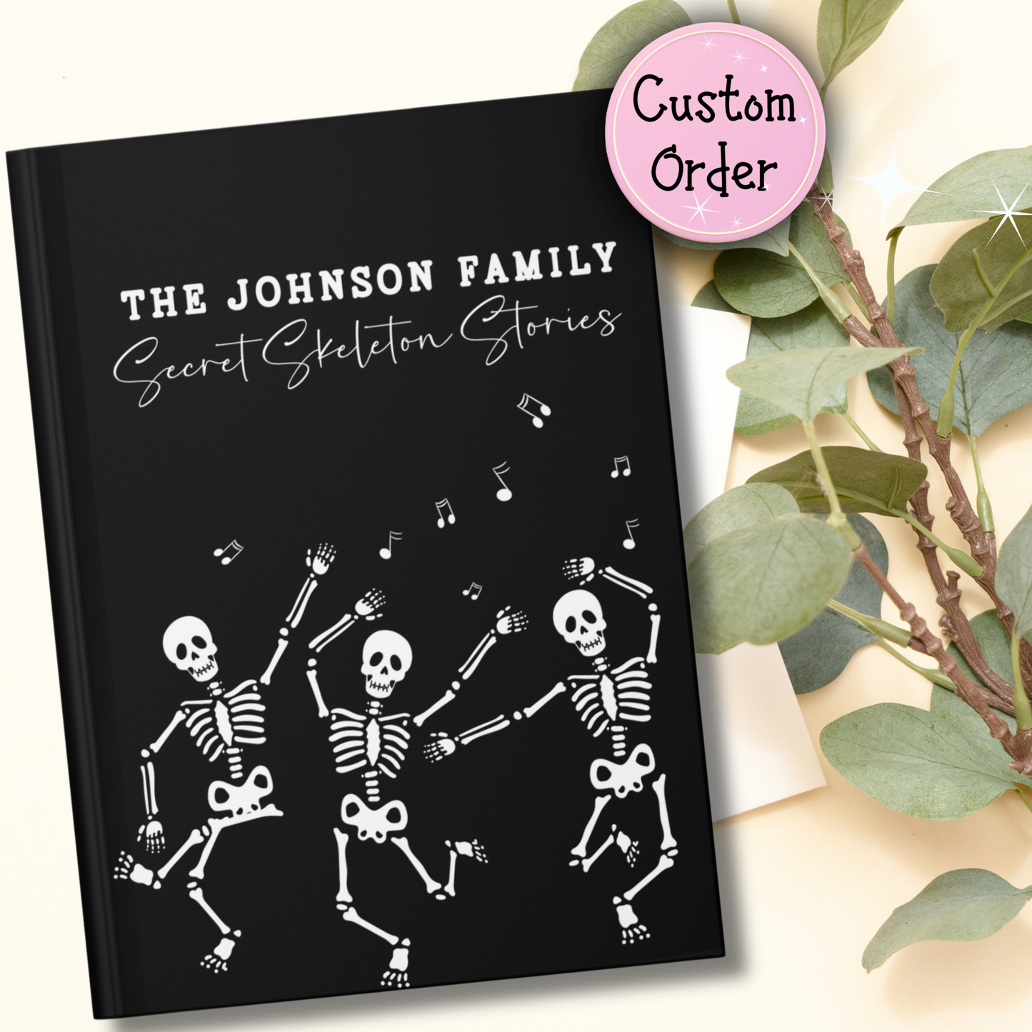 Dancing Skeletons Hardcover Journal