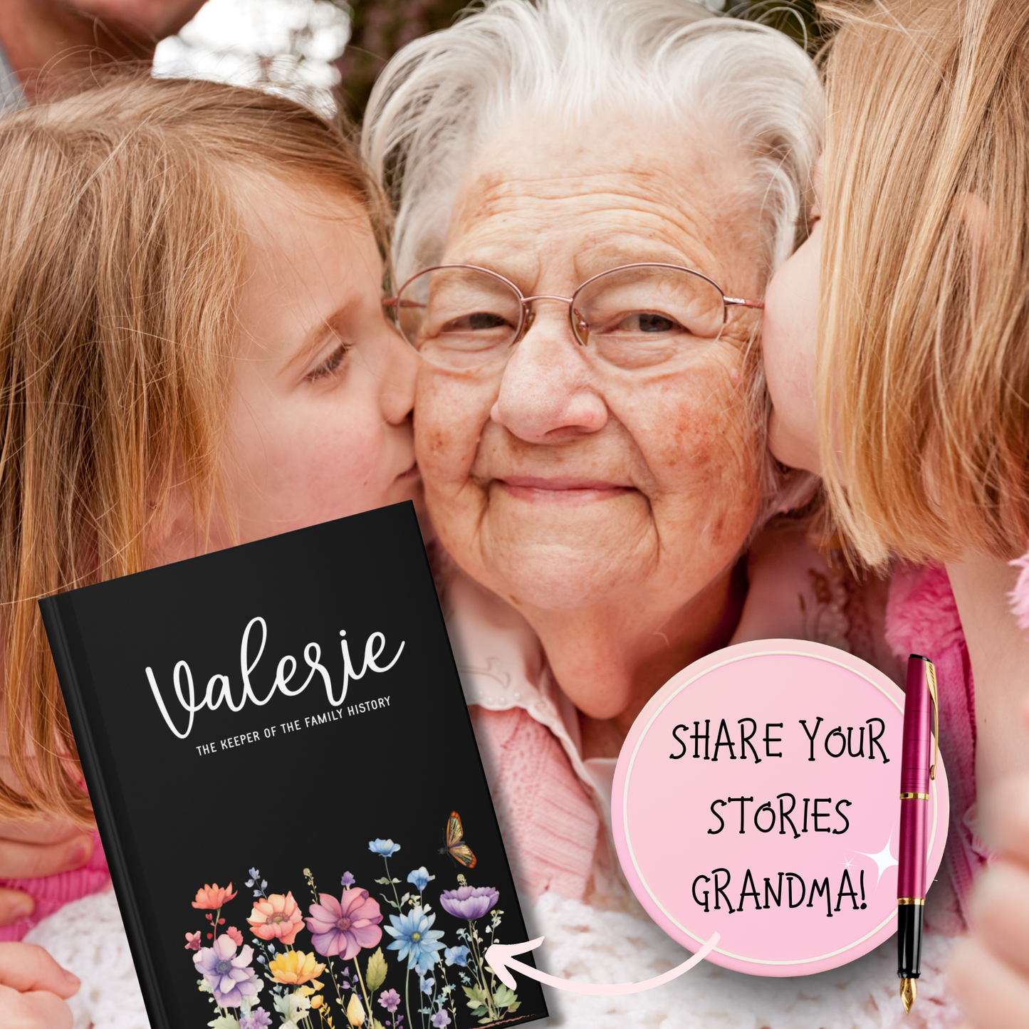 Personalized Wildflower Ancestry Journal