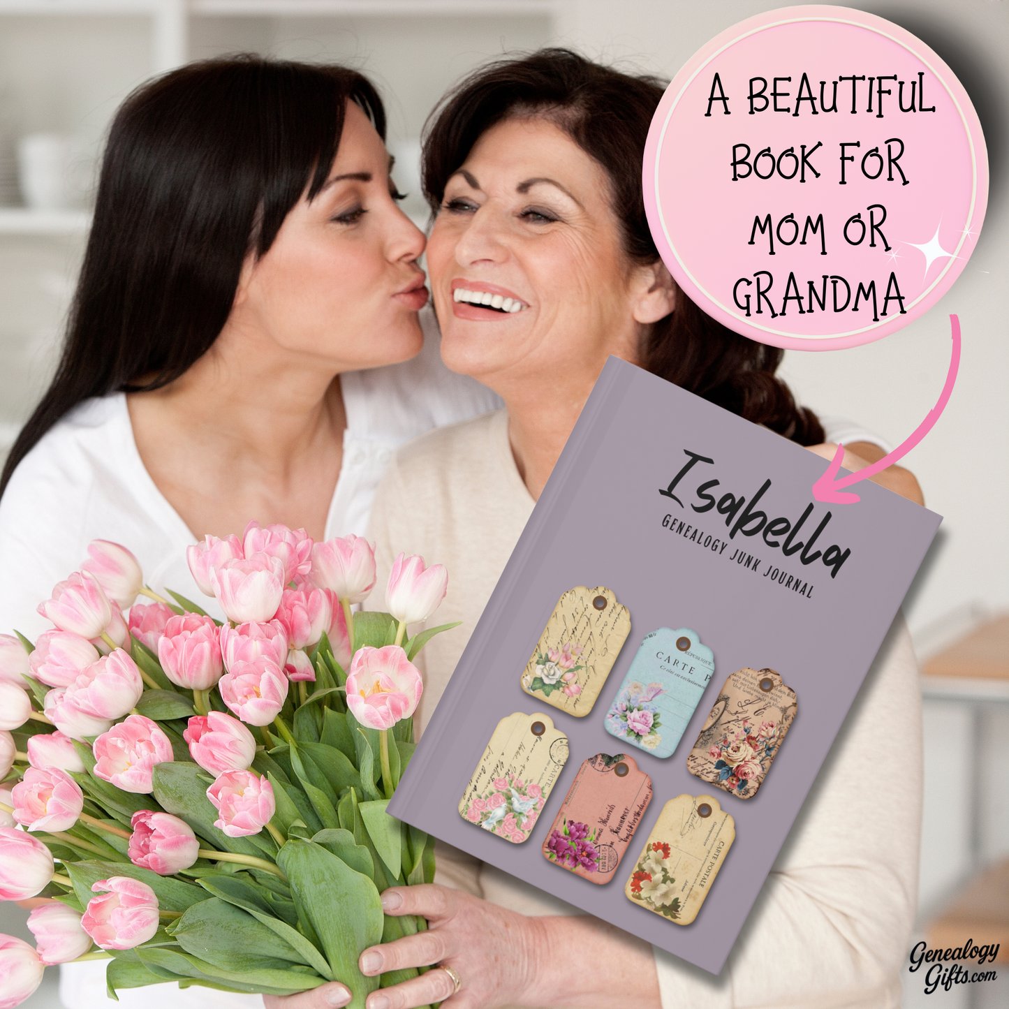 Genealogy Junk Journal Personalized Hardcover Gift