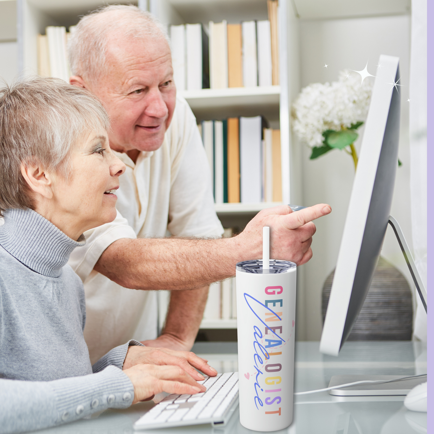 Personalized Genealogy Tumbler Gift for Family Historian