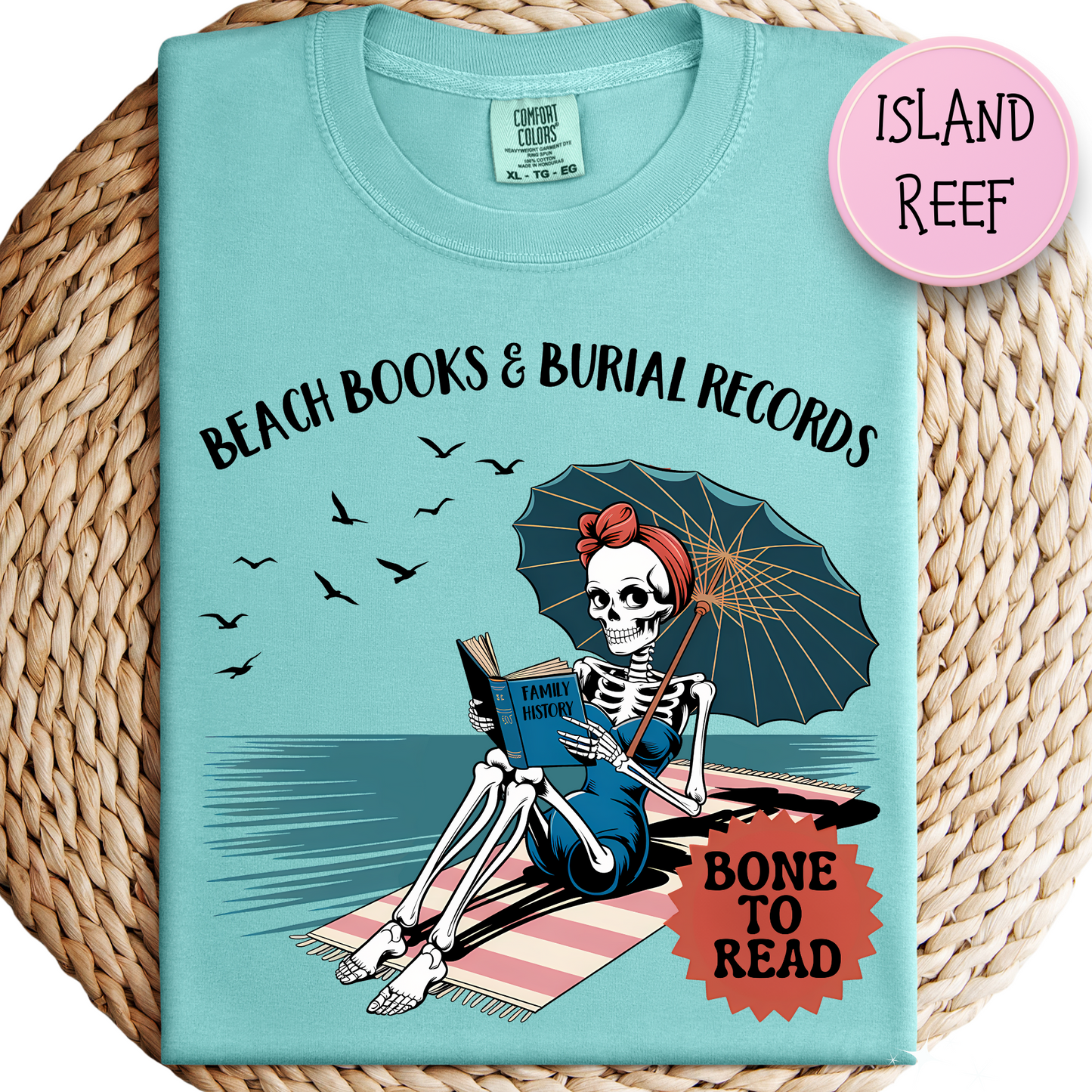 Beach Books & Burial Records T-Shirt
