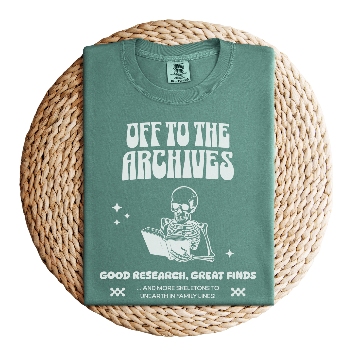 Funny Skeleton Shirt Gift for Family Historian