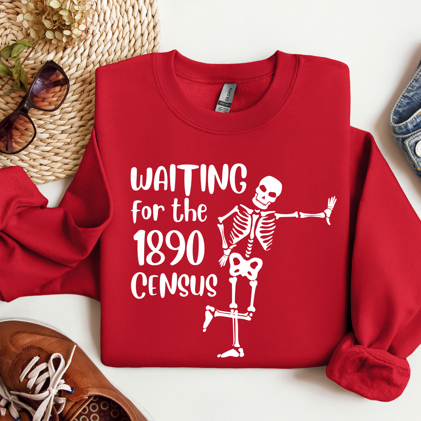 Waiting for the 1890 Census Sweatshirt