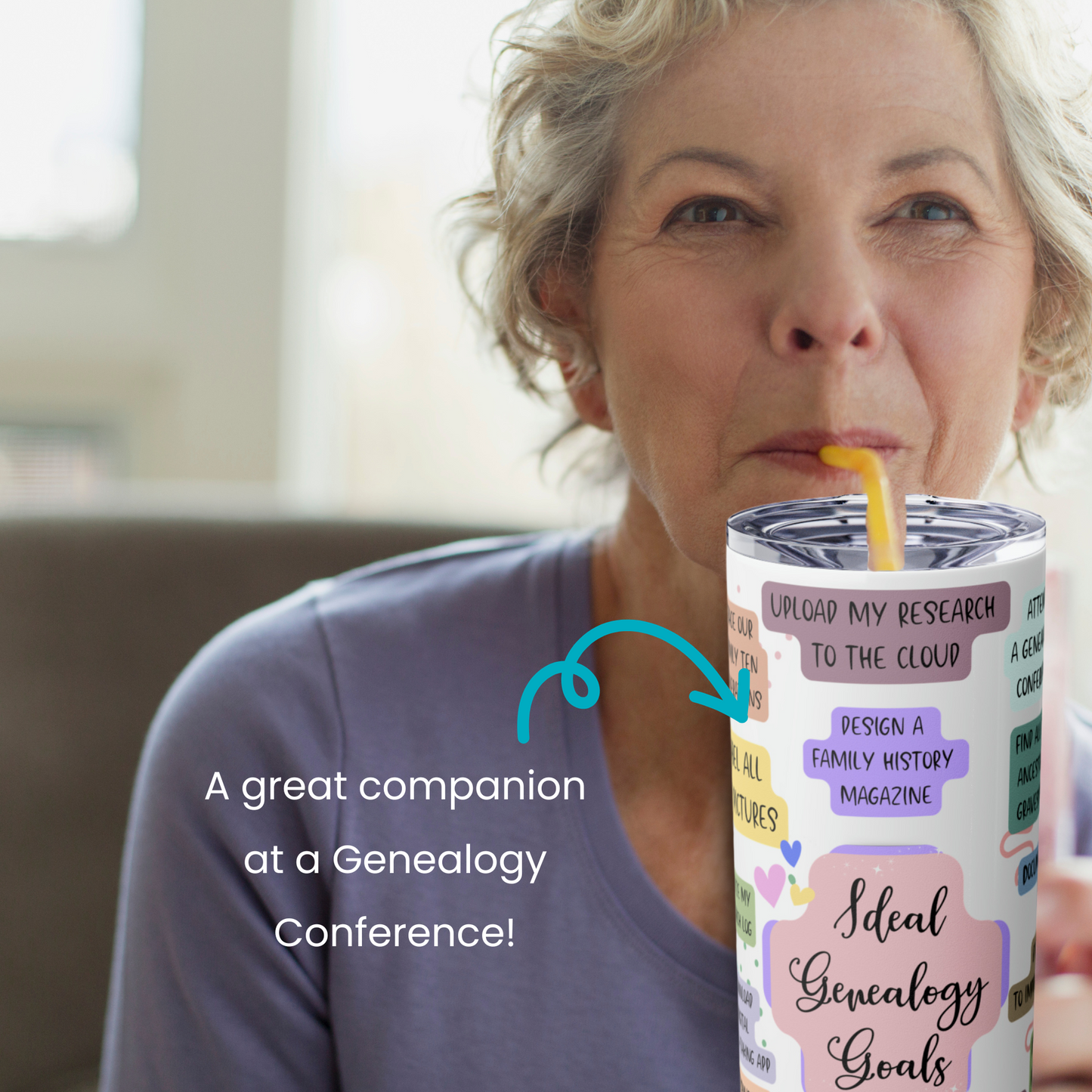 Genealogy Water Tumbler for Conferences