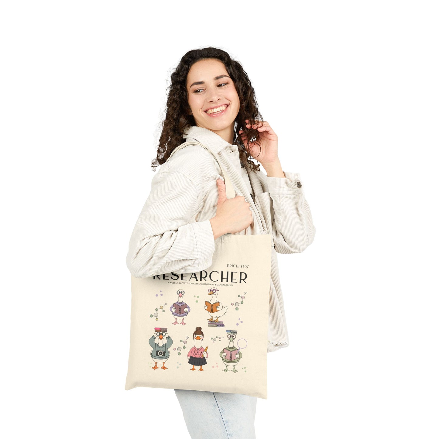 The Researcher Goose Tote Bag