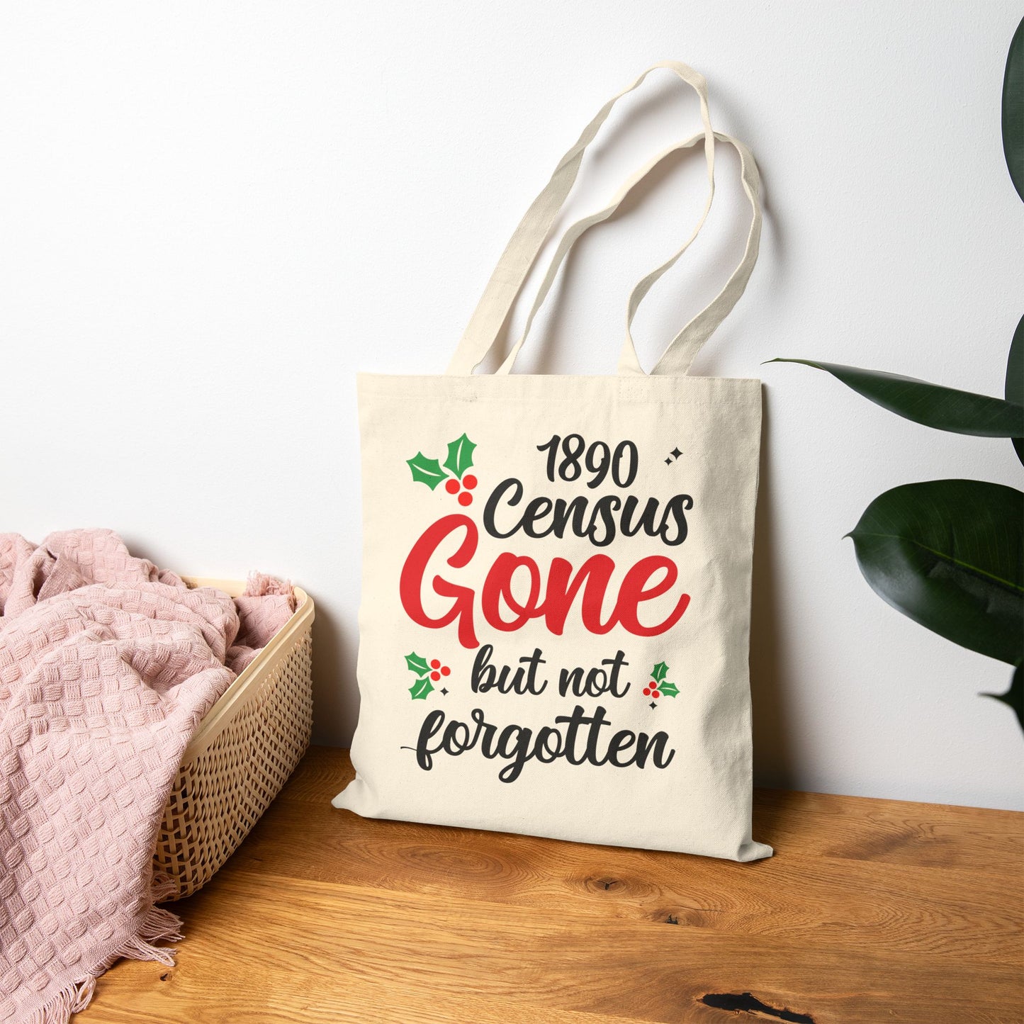 1890 Census Gone But Not Forgotten Tote Bag