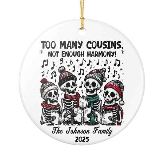 Personalized Skeleton Carolers Ornament