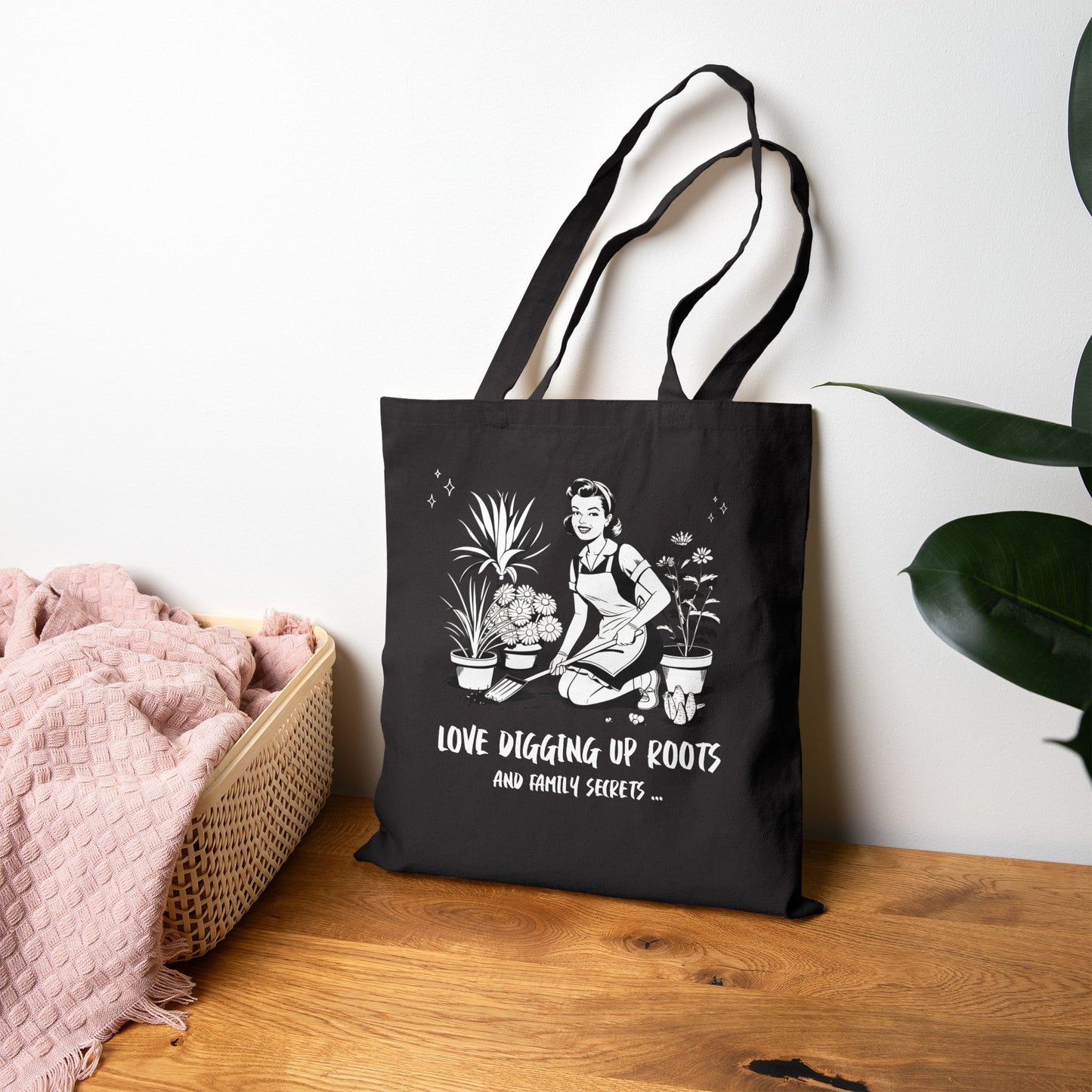 Love Digging Up Roots and Family Secrets Tote Bag