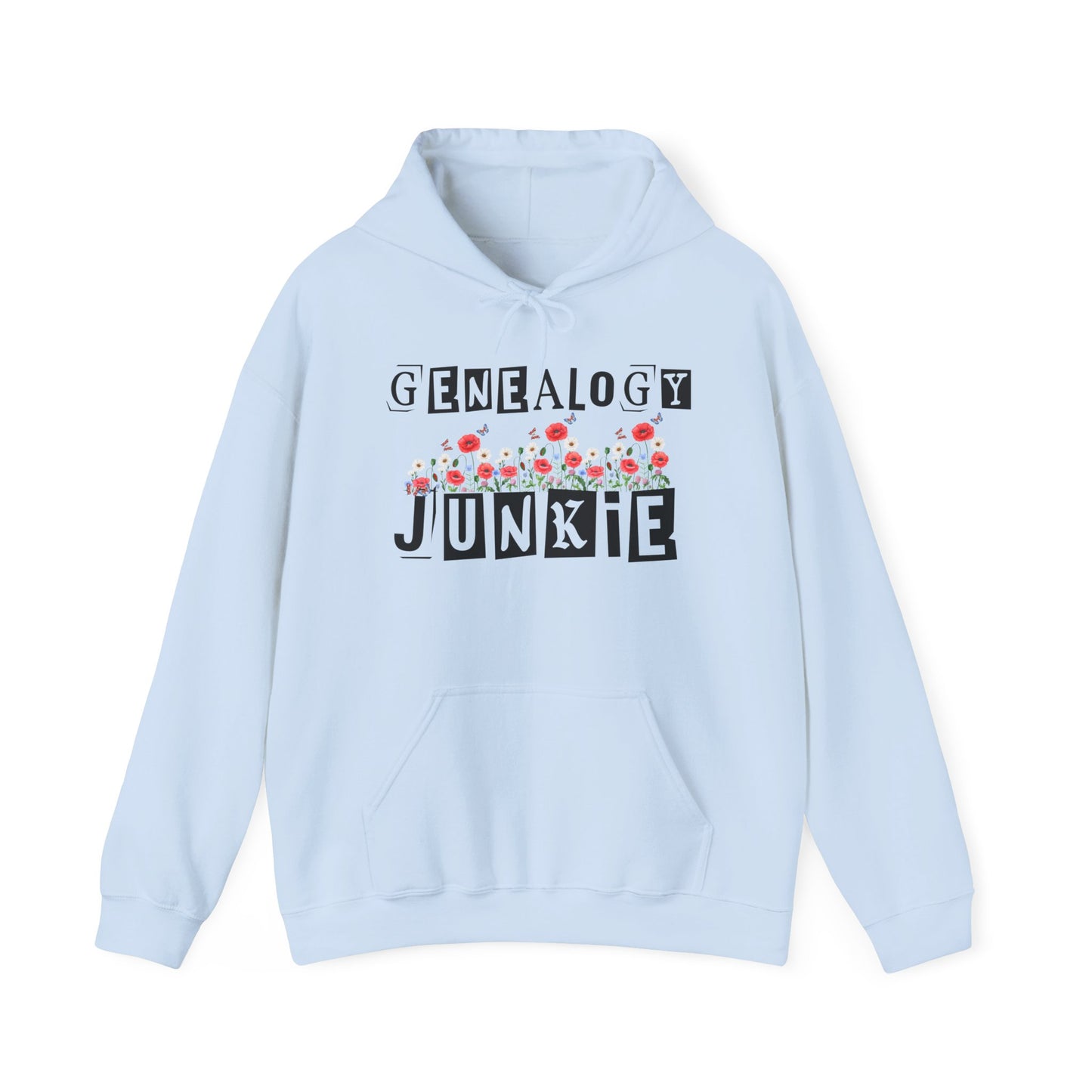 Genealogy Junkie Floral Hoodie