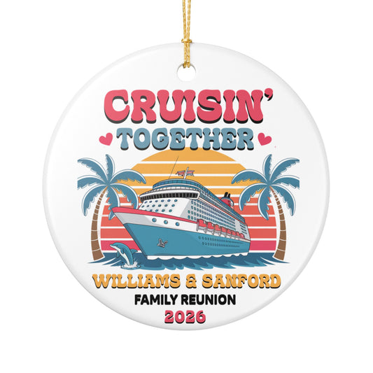 Family Cruise Personalized Ornament