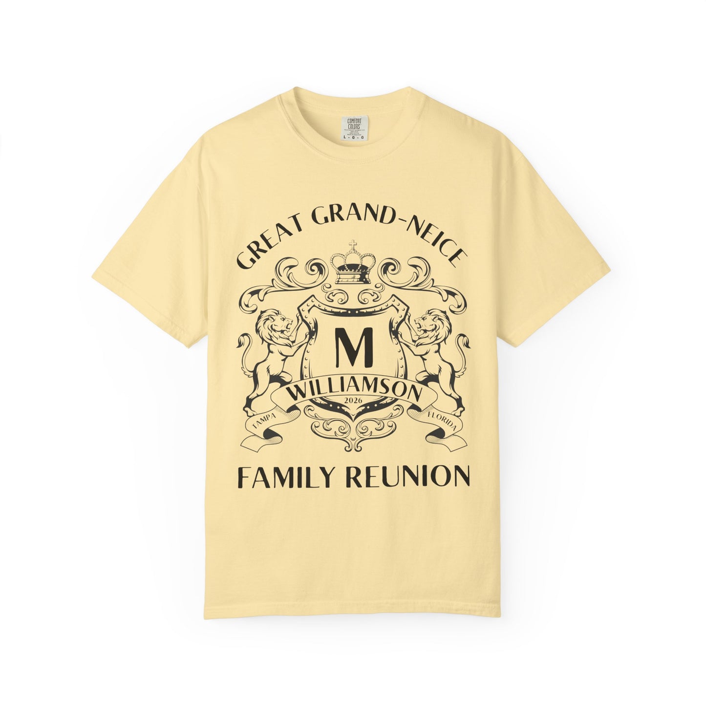 Personalized Family Reunion Crest T-Shirt