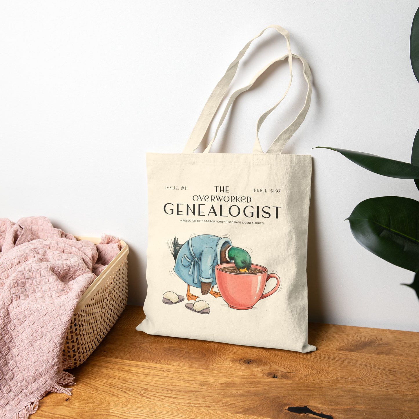 The Overworked Genealogist Tote Bag