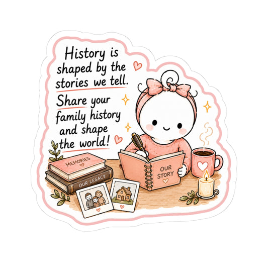 Family History 3 Inch Glossy Sticker
