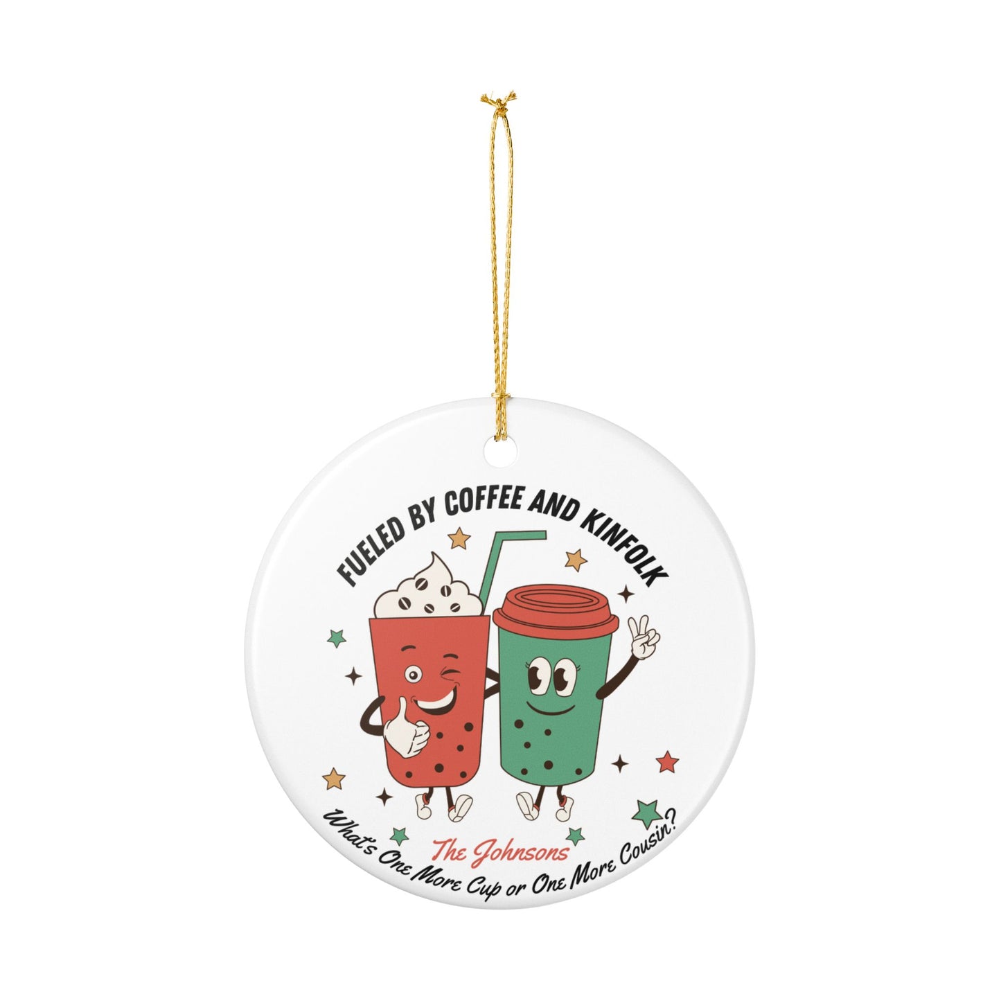 Personalized Coffee Ornament