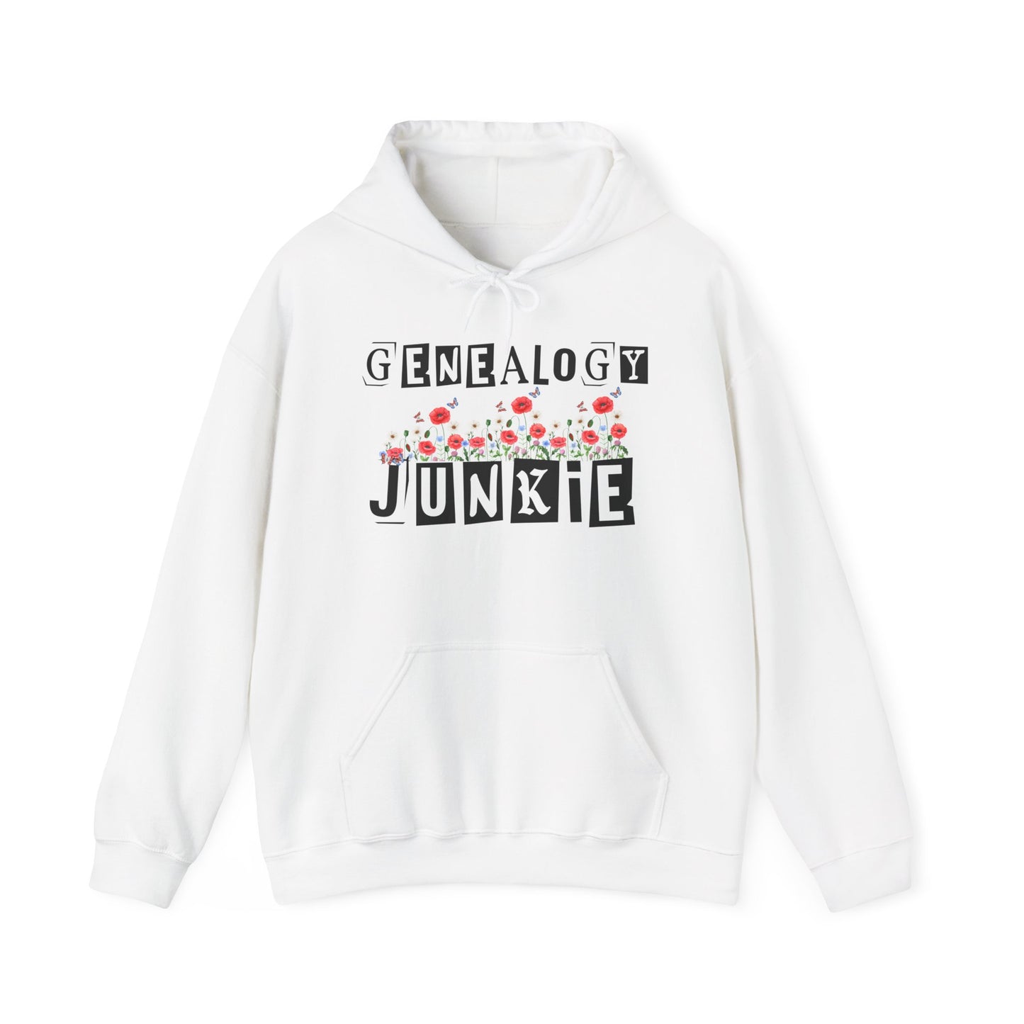 Genealogy Junkie Floral Hoodie