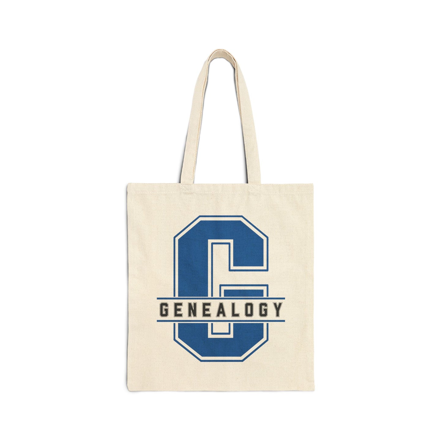 G is for Genealogy BLUE Tote for Book Lovers