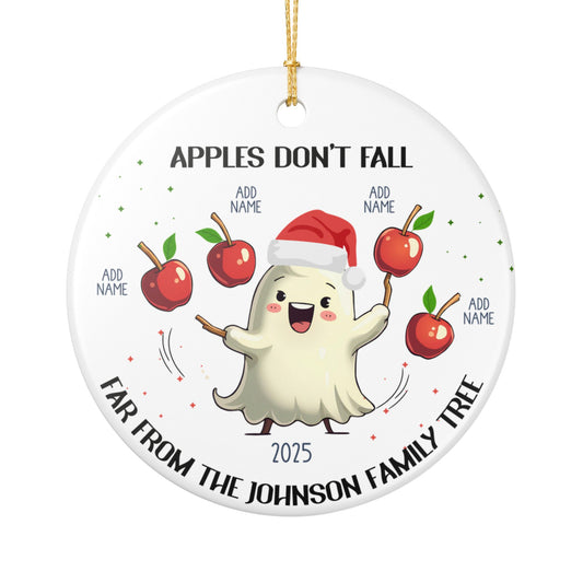 Custom Ghost Christmas Ornament