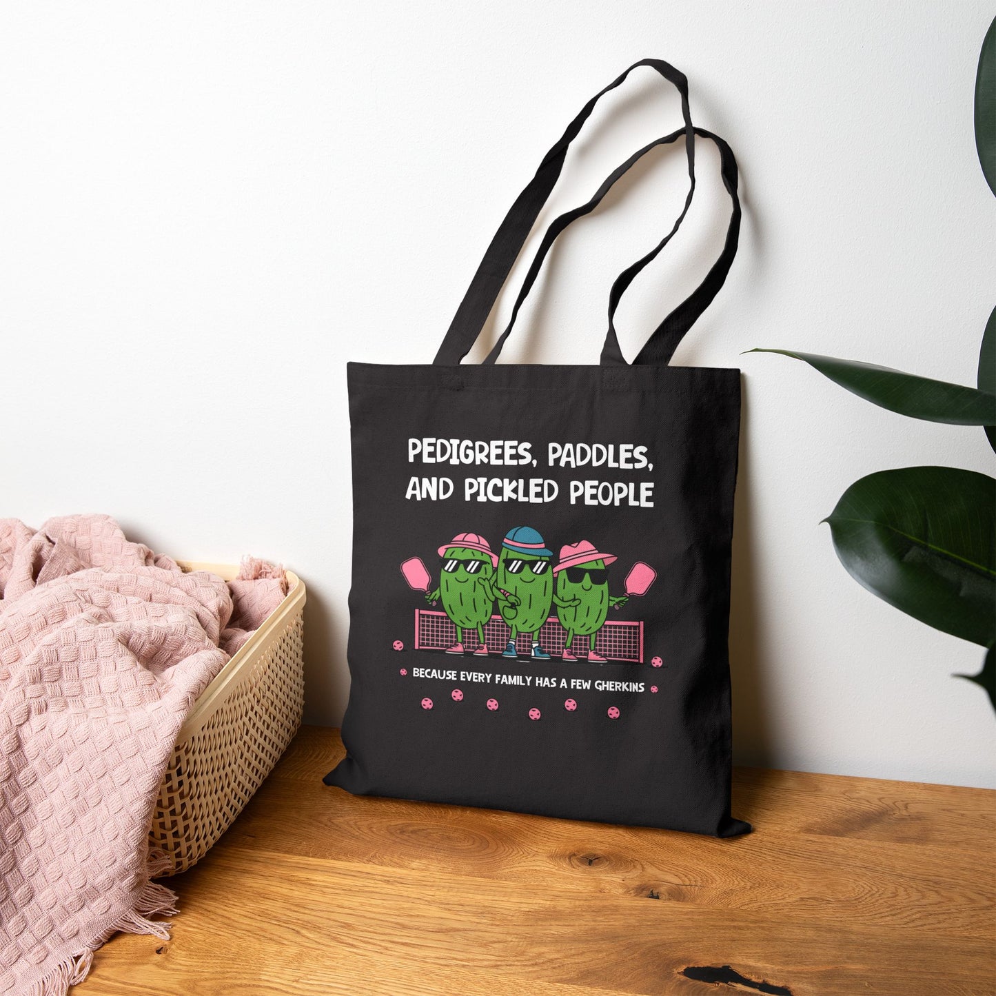 Funny Genealogy Pickleball Tote Bag
