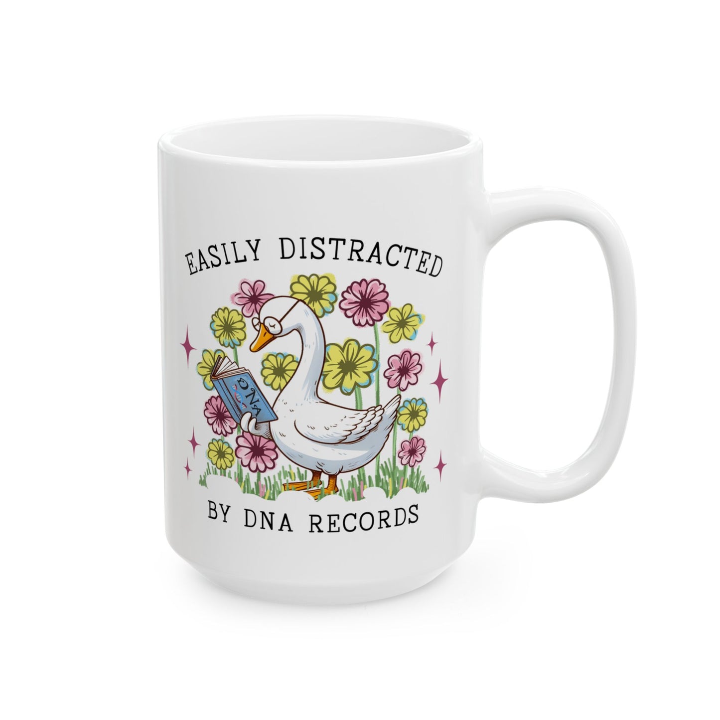 Genealogy Mug, Easily Distracted by DNA Records