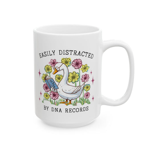 Genealogy Mug, Easily Distracted by DNA Records