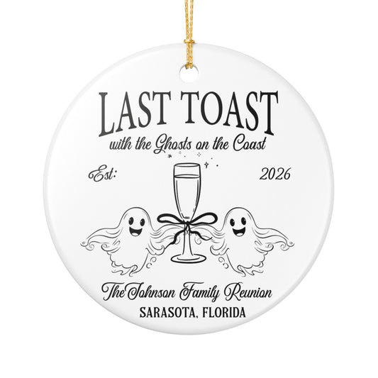 Last Toast Personalized Ornament 2025