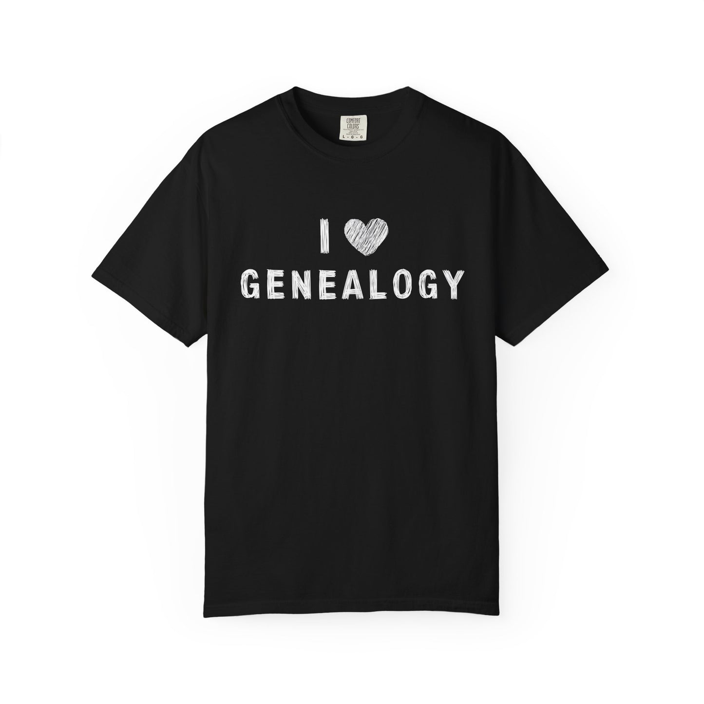I Love Genealogy Comfort Colors Genealogy T-Shirt