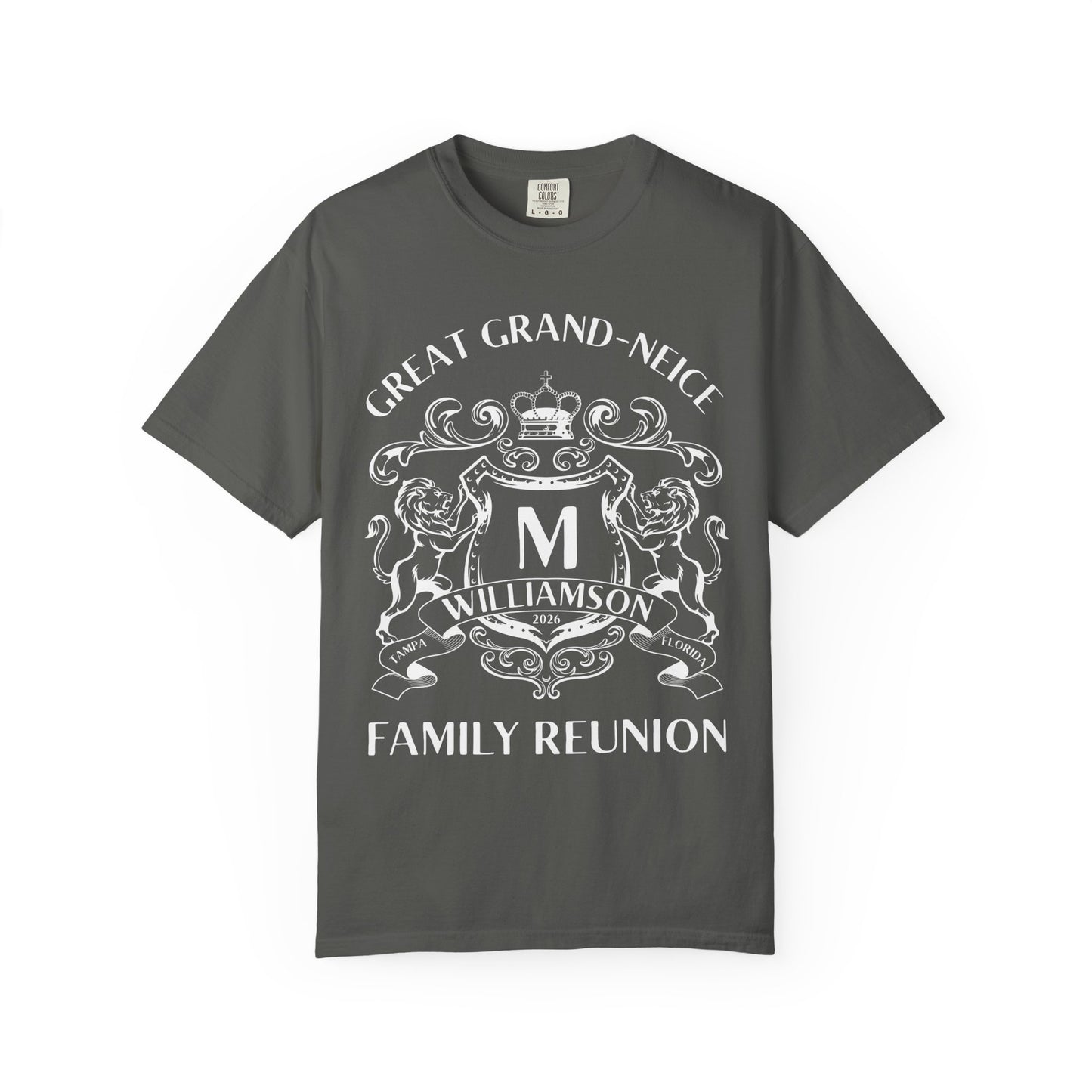 Personalized Family Reunion Crest T-Shirt