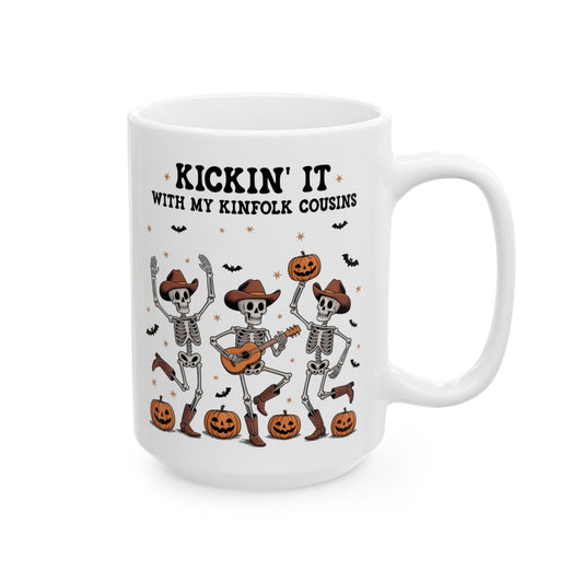 Kickin It with My Kinfolk Cousins Halloween Mug