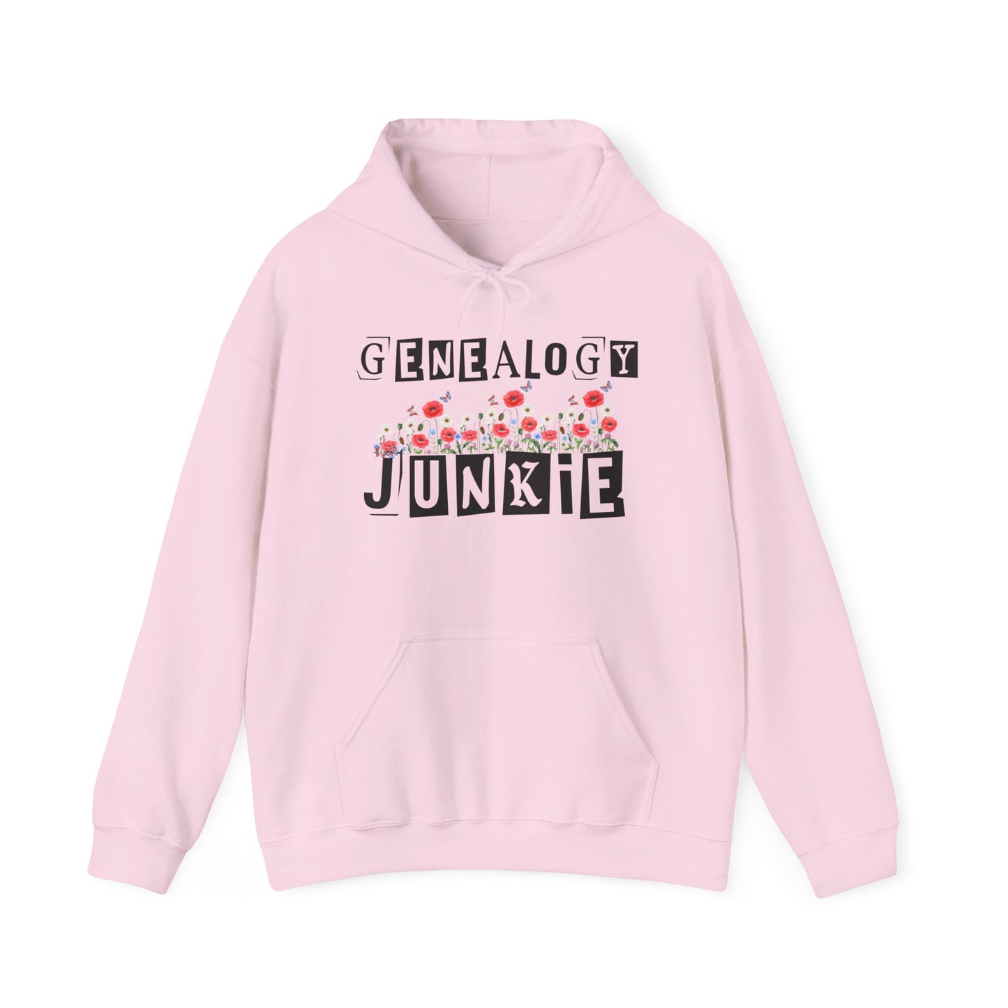 Genealogy Junkie Floral Hoodie