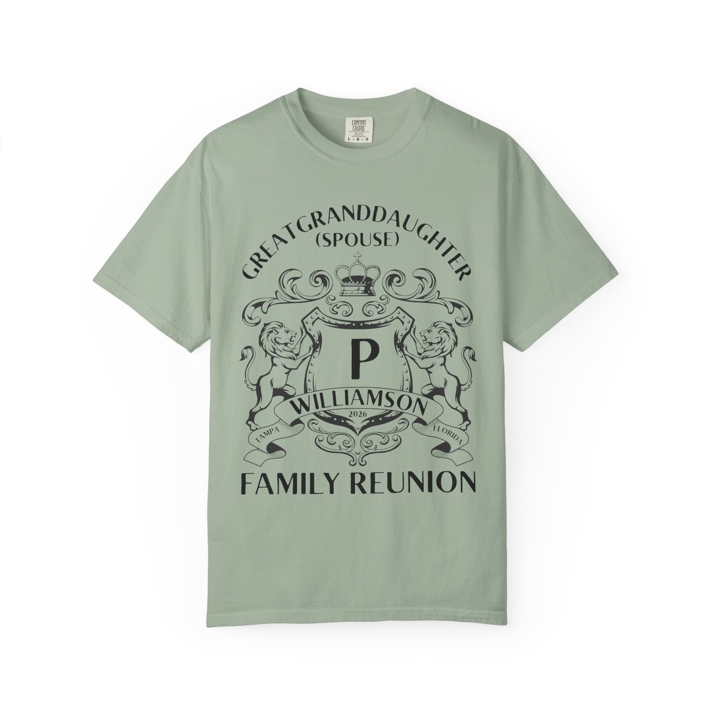 Personalized Family Reunion Crest T-Shirt