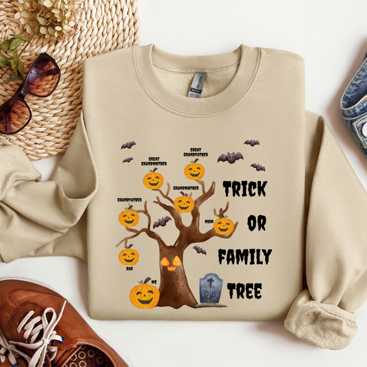 Halloween Genealogy Trick or Family Tree Sweatshirt