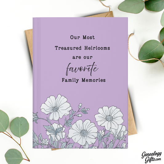 Favorite Family Memories Hardcover Journal