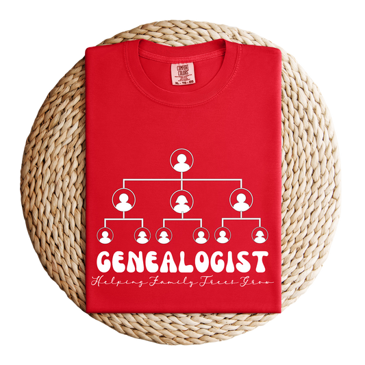Genealogist Helping Family Trees Grow T-Shirt